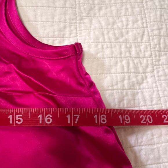 Old Navy Hot Pink Satin Tank Top Size XS - Picture 7 of 8